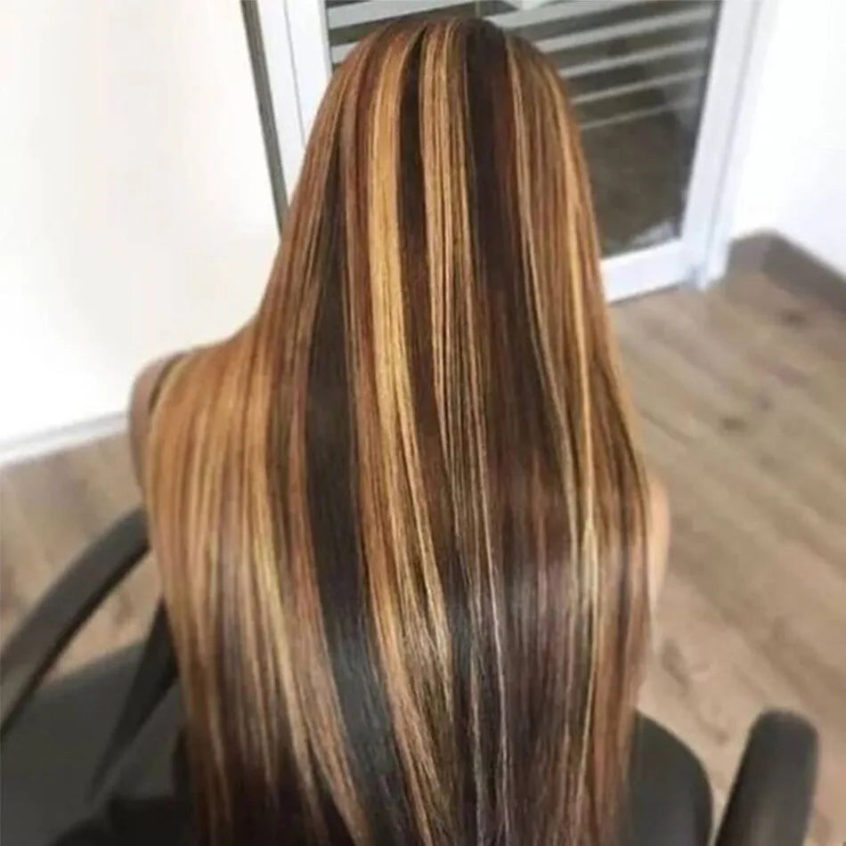 Factory Price New Style Colored Human Hair Lace Wig P4/27 Human Hair Lace Front Wig MegaBDM