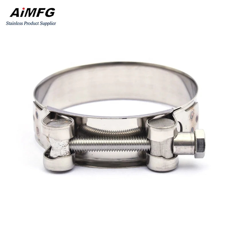 Single-bolt Automotive Clamp Pipe Clip Stainless Steel Hose Clamp Heavy-duty Hose Clamp T-bolt Clamp