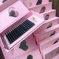 Custom logo Individual Lash Trays Russian Volume Mink Cashmere Lash Extensions Supplies Easy Fan Eyelash Extension