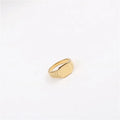 Trendy New Stylish Women Fashion Design Stainless Steel Big Watch Chain Signet Ring
