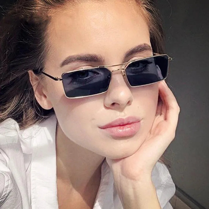 2021 I Vision T072 Sunglasses Unisex Black Frame with Blue Lens Hot Sale Fashion PC UV400 Logo on Lens 2pcs Included