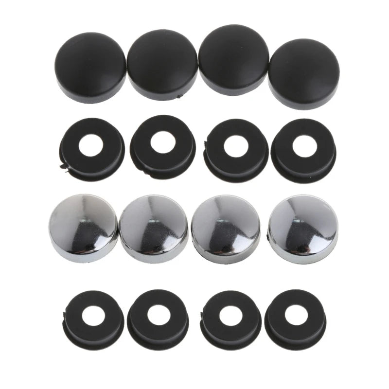 Car Truck License Plate Bolts Frame Fixed Fasteners Screws Plastic Nut Cap Security Plate Mounting Screws