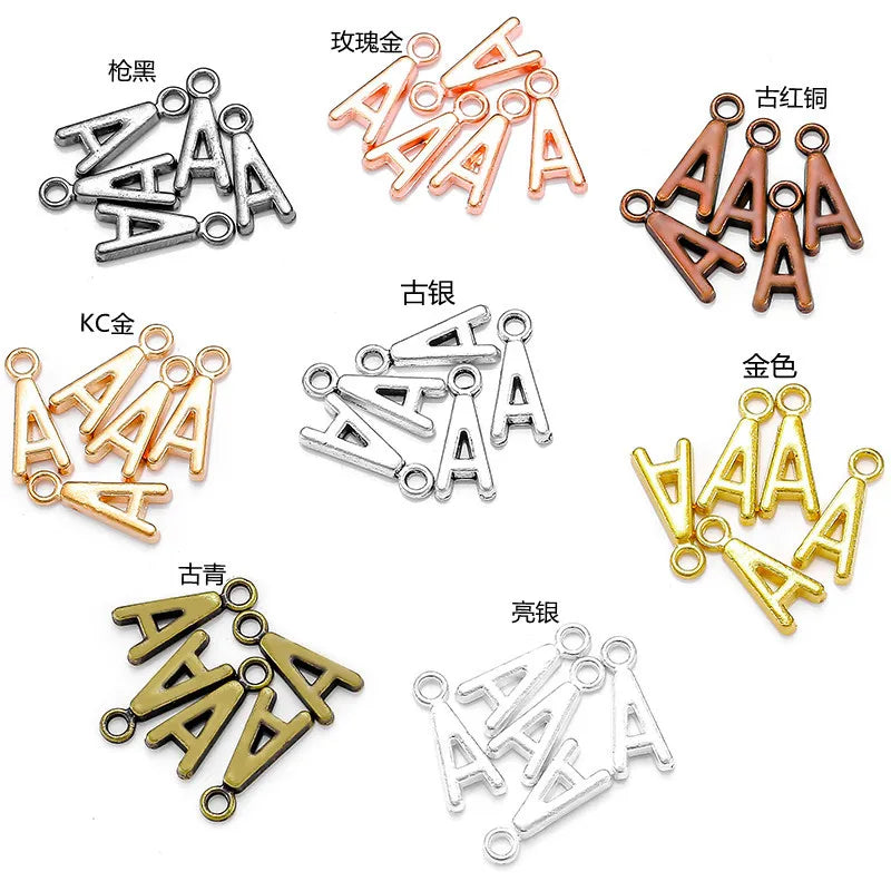AA00240 Wholesale DIY Jewelry 26 Alphabet Letter for Necklace Pendant Charms