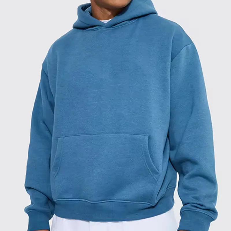 Sweatshirt Custom Men Thick Heavyweight Logo Heavy Weight Cotton Blank Bulk Fleece White Unisex Pullover Oversized Hoodie