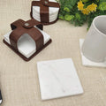 Eco-Friendly Creative 100% Natural White Marble Wholesale Blank Turkish Coasters Design