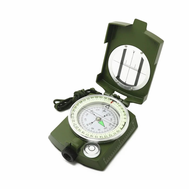 Compact Tactical Handheld Compass with Carry Bag Dial Display Pointer for Backpacking Survival Camping Hiking Travel