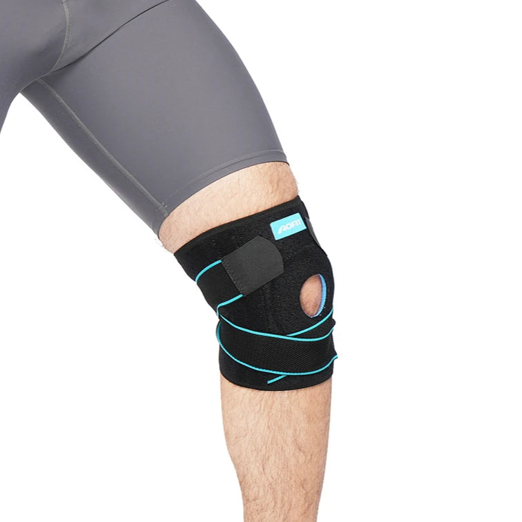 Top Sale Adjustable Sports Elastic Neoprene Knee Pad Brace Support for Running