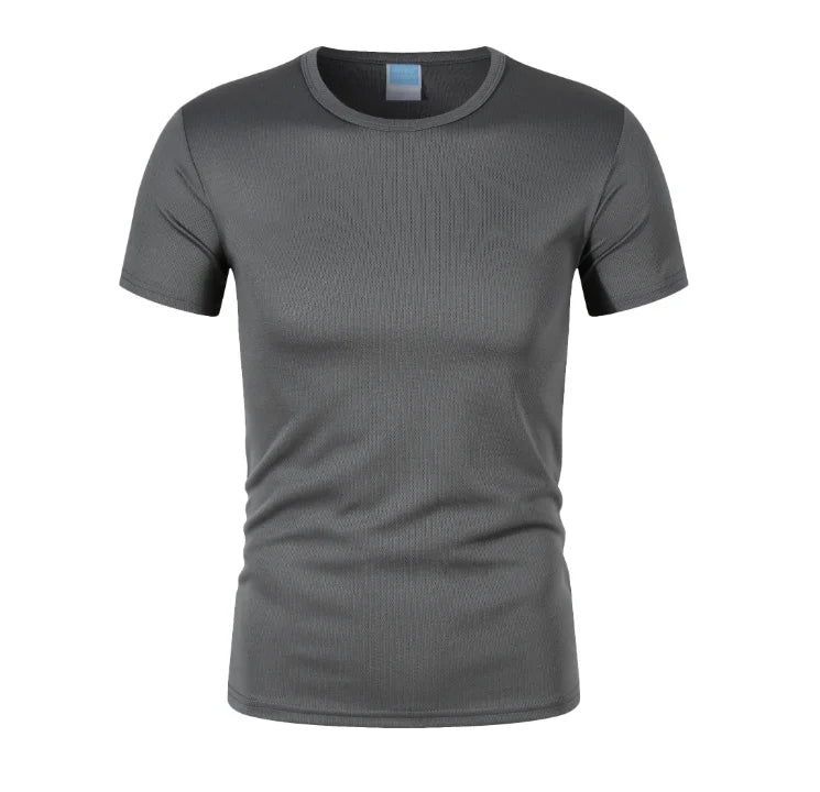 Custom Wholesale Work Uniform Shirts With Printing Logo Polyester Pullover T-Shirt for Men