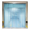 Minran Industrial Light Blue Transparent Soft Door PVC Strip Curtain Anti-Sticky Waterproof Virgin 20cm Width 2mm Thickness