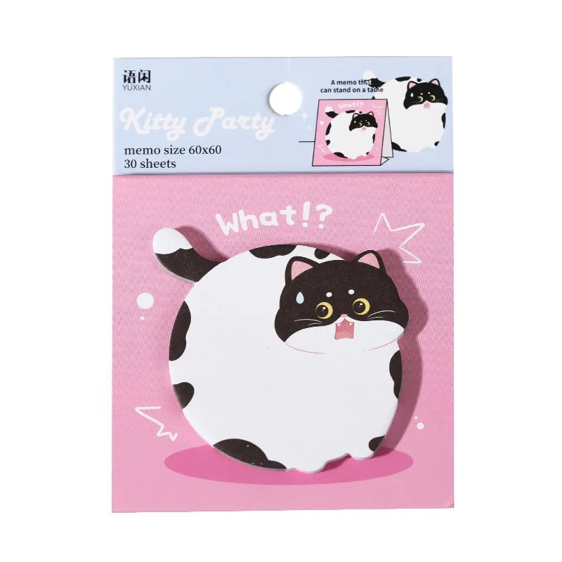 Alien Convenience Notes Cat Party Series Cute Meow Creative Hand Account Material Message N Times Note Books for Girls