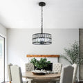 Modern Metal Crystal Suspended Dinning Table Hanging Lamp Chandelier Pendant Light for Restaurant