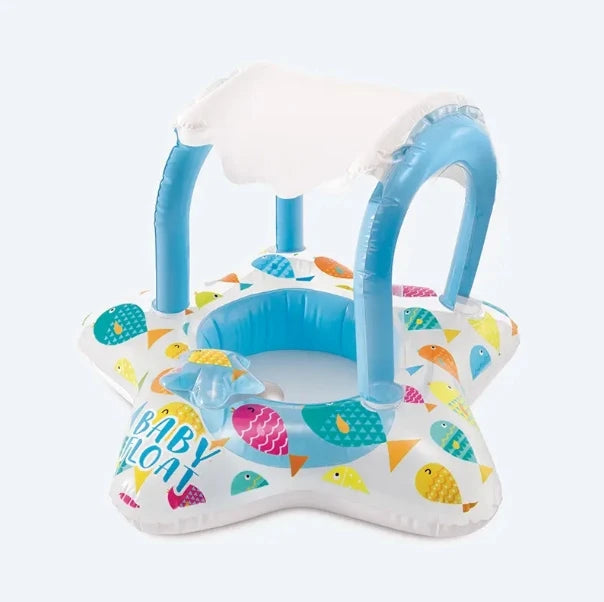 Intex 56573 Children's Swimming Ring with Covered Fruit Pattern Seat for Paddling