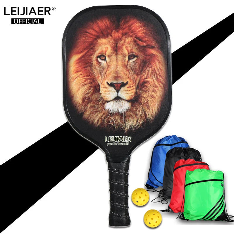 LEIJIAER Lion Pickleball Paddle Indoor Outdoor Usapa Pickle Ball Paddle Competitive Price Pickle Rackets