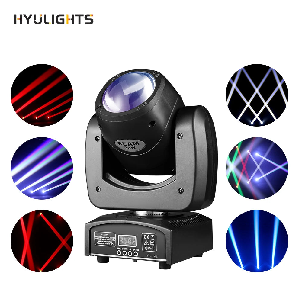 Wholesale 90W Live House LED Beam Moving Head Stage Lights for Home Concerts Disco Nightclubs DJ Events