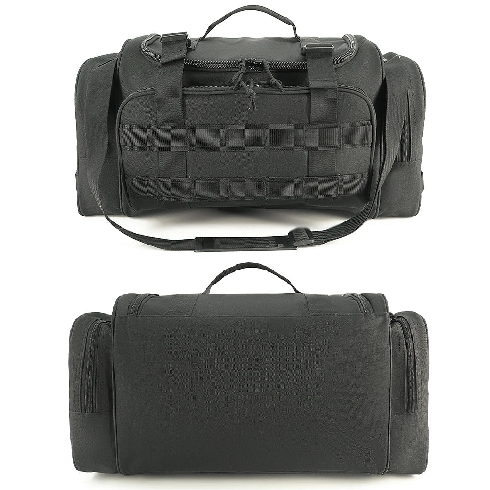 Tactical Range Duffle Bag Waterproof Gun Range Bag with MOLLE System & Hunting EDC Gear Backpack for Shooting/Transport
