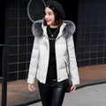 Plush Collar Winter Female Clothing Short Down Jacket Fashionable Outdoor Casual Women Thick Warm Parka Coat