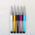 Wholesale Nail Art Line Painting Brushes Acrylic Purple Ultra Thin Liner Drawing Pen Manicure Tools UV Gel