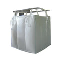 Food Grade Jumbo Bulk Bags 110x110x120 PP Material Flat Bottom FIBC for 1500kg Load Safety Factor 5:1 Cross Corner Loop for