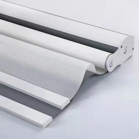 ZSTARR Window Shades with Valance Tipiace Manual Roller Blind Double Layers Cordless Blinds Day and Night Roller Blinds