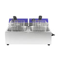 CE ROSH LFGB Industrial Double Tank Electric Deep Fryers