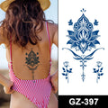 QYTAT Temporary Waterproof 100% Safe Non-toxic Body Makeup Lasting 15 Days Plant Based Jagua Semi Permanent Temp Tattoos Custom