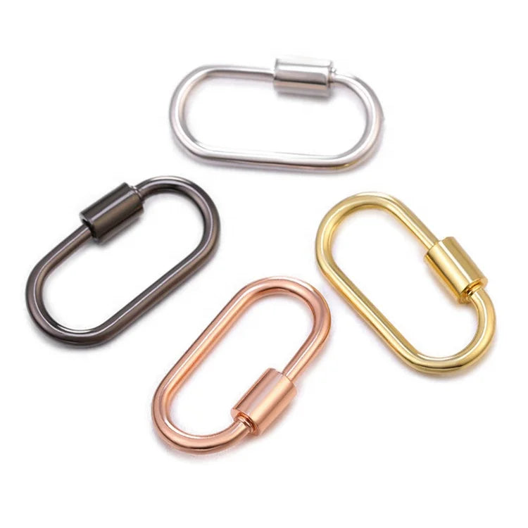 New Trendy Popular Hanging Chain Brass Lock Hook Spiral Clasps MegaBDM