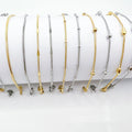 HOVANCI Dainty 18k Gold Plated Stainless Steel Simple Jewelry Gift Waterproof Foot Chain Ankle Bracelet
