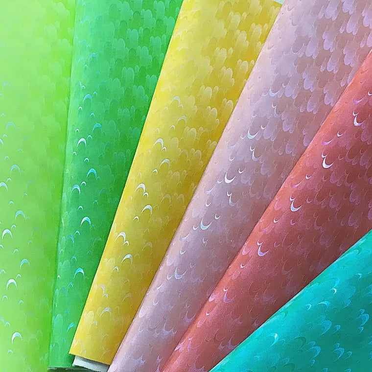 Custom Printed Magic Color Shifting Waterproof Abrasion-Resistant PU Leather Sheets Bags Shoes Chairs Garments Knitted