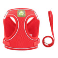 New Design Custom Pet Vest Adjustable Breathable Reflective Dog Harness with Leash