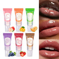 Wholesale Transparent Fruit-Flavored Lip Care Oil Mineral Moisturizing Hydrating Vegan Plumping Lip Gloss Minimum Order 3pcs