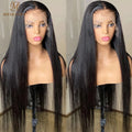 13x4 Straight Lace Front Wig Human Hair Transparent Lace Frontal Wig Human Hair Wigs for Women 180% Density