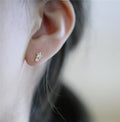 Trendy Star Jewelry Women S925 Dainty Shiny Stud Earrings