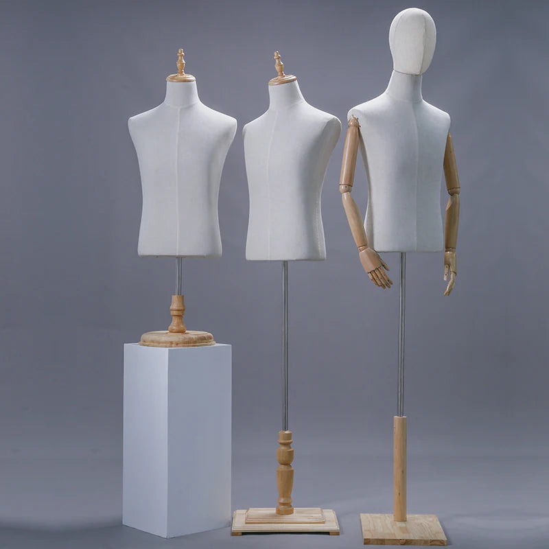 Fashion Male Suit Model Butt Mannequin With Wood Stand