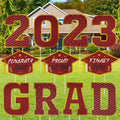 18x24 Custom Graduation Yard Sign 2023 Decorations Congrats Grad Yard Lawn Signs with Stakes