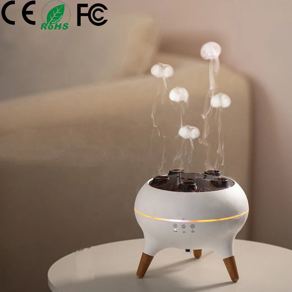 Wholesale Room Pick up Aromatherapy Humidifiers 250Ml Jellyfish Spray Electric Come With Essential Oil Essential Oil Diffuser