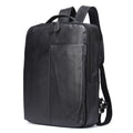 Real Soft Genuine Leather Black Strap Laptop Daypack Bag Men Travel Camping Waterproof Backpack Bags