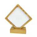 Qualisub Factory Price Square Shape Bamboo Photo Frame Sublimation Bamboo Photo Frames Blank with Magnetic for Heat Press