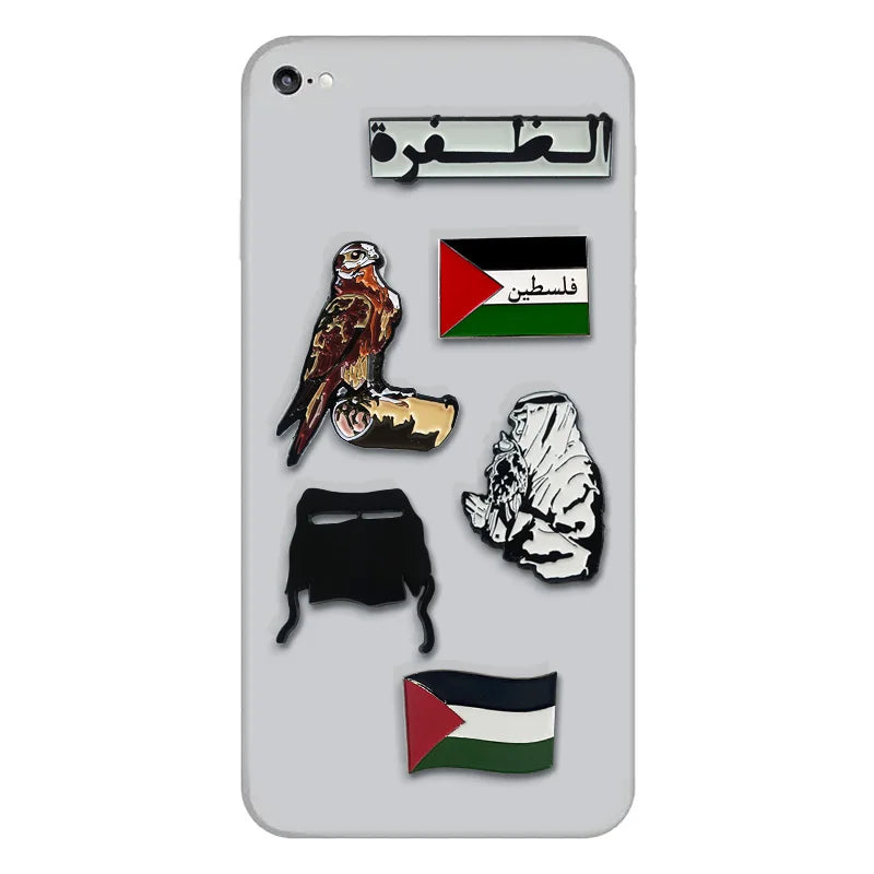 Saudi Arabia Founding Day Flag Soft Enmal Saudi Brooch Pins