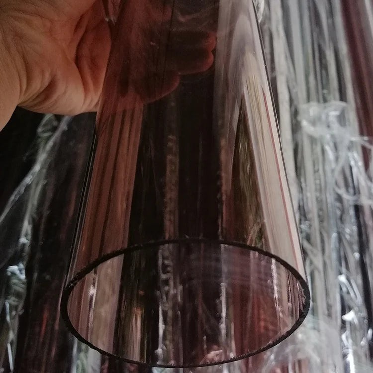 Yishun Factory Custom Diameter 8-500mm Brown Colored PMMA Plastic Acrylic Round Tube / Pipe