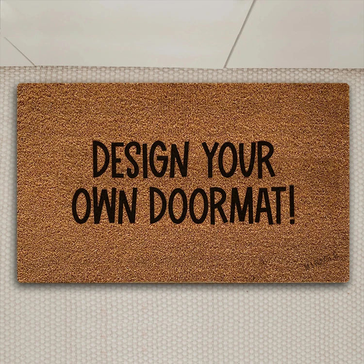 Coconut Fiber Doormat Custom Outdoor Welcome Mat Coir Pvc Back Funny Door Mat Floor Mats or Rug for House