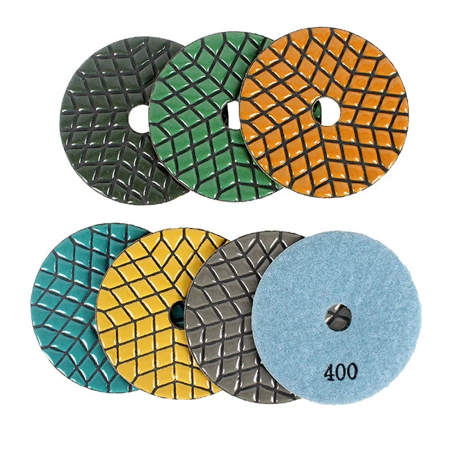 Chinese Wet 100MM Resin Diamond Polishing Pad Disc for Marble and Granite True Shine OEM 50-3000 Grit 3-Year Warranty