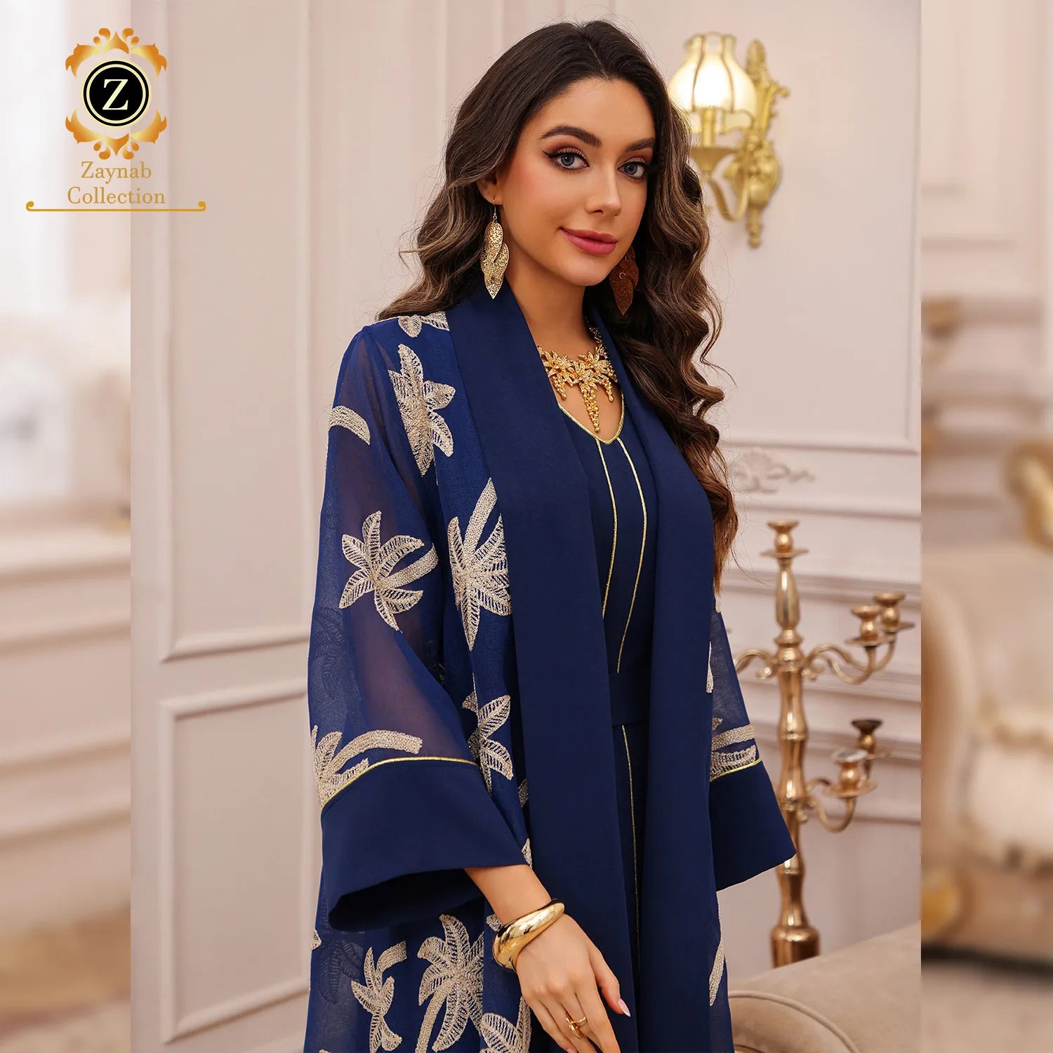 Zaynab Jalabiya Abayas From Dubai Women Dubai One Piece Abaya Glitter Fashion Abaya Women Muslim Dress