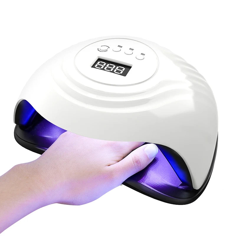 168W UV LED Gel Nail Dryer Lampe Ultravioleta Nail Art Products Supplier  with 60 Lamp Beads for Gel Polish Fast Curing at Home