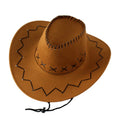 Western Cowboy Hat Knight Cap for Men and Women Big Edge Outdoor Performance Big Brim Tourist Sun Hat