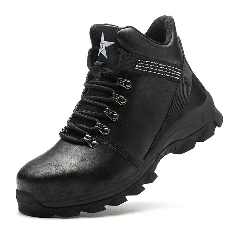 Men's Custom High Quality Waterproof Steel Toe Safety Work Boots Winter Sports-Resistant Industrial Shoes