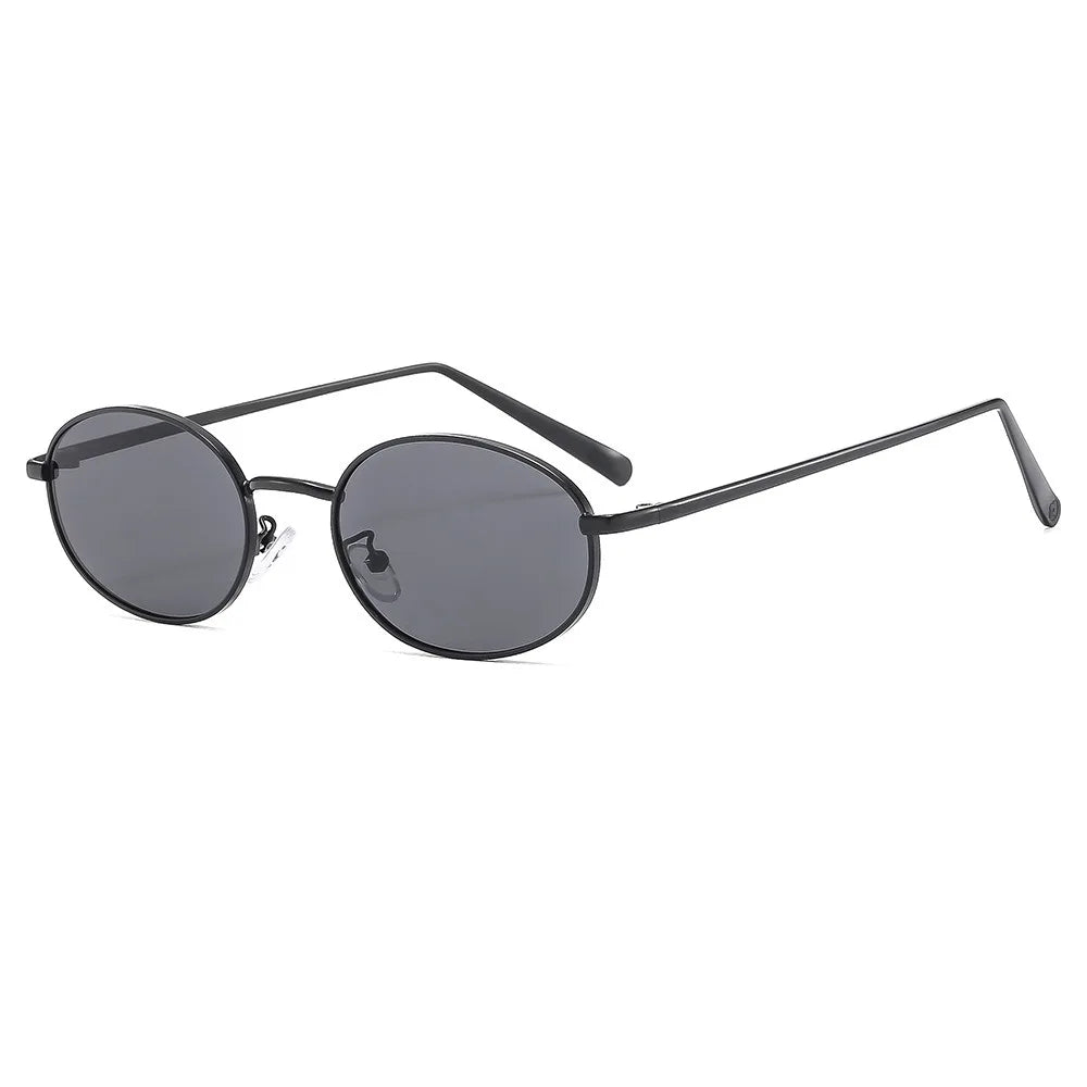 Custom Logo 2025 Retro Small UV400 Sunglasses Comfortable Vintage Metal Frame Shades with Mirror Lenses Wholesale Sun Glasses