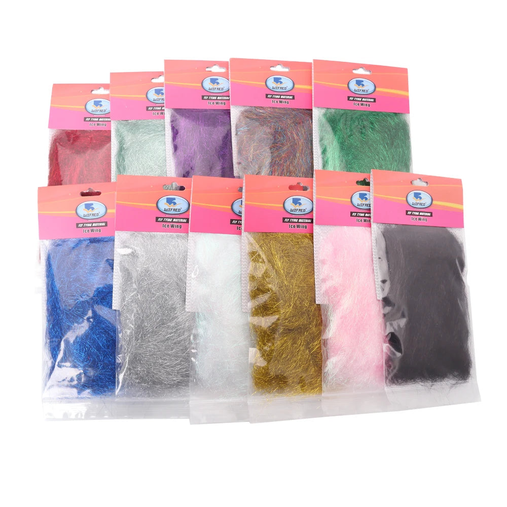 2g/bag UV Ice Dubbing Super Soft Texture Add Sparkling Fibers Fine Mylar-type Synthetic Fly Tying Material