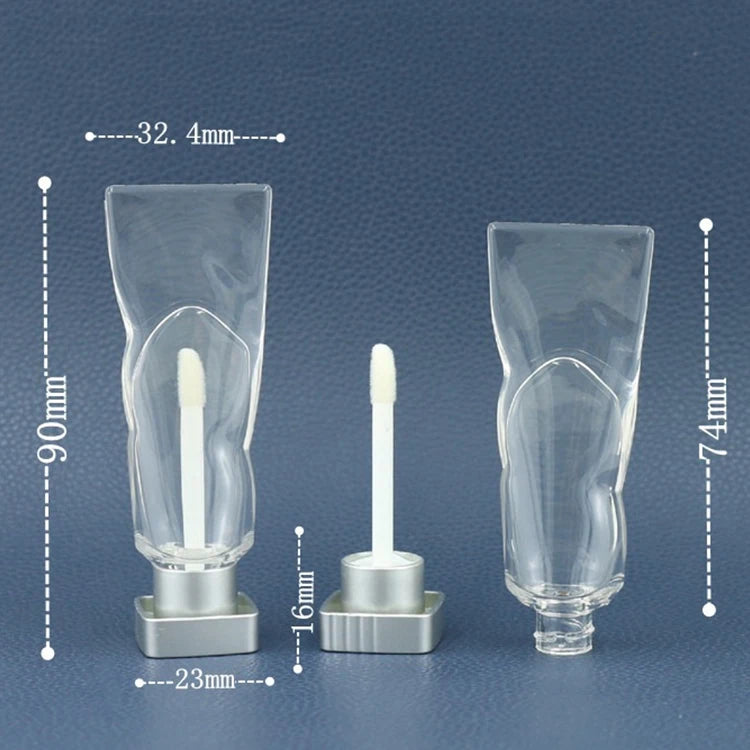 Unique Design 4ml Empty Lip Oil Container Bottle Customized Logo Clear Lip Gloss Tube
