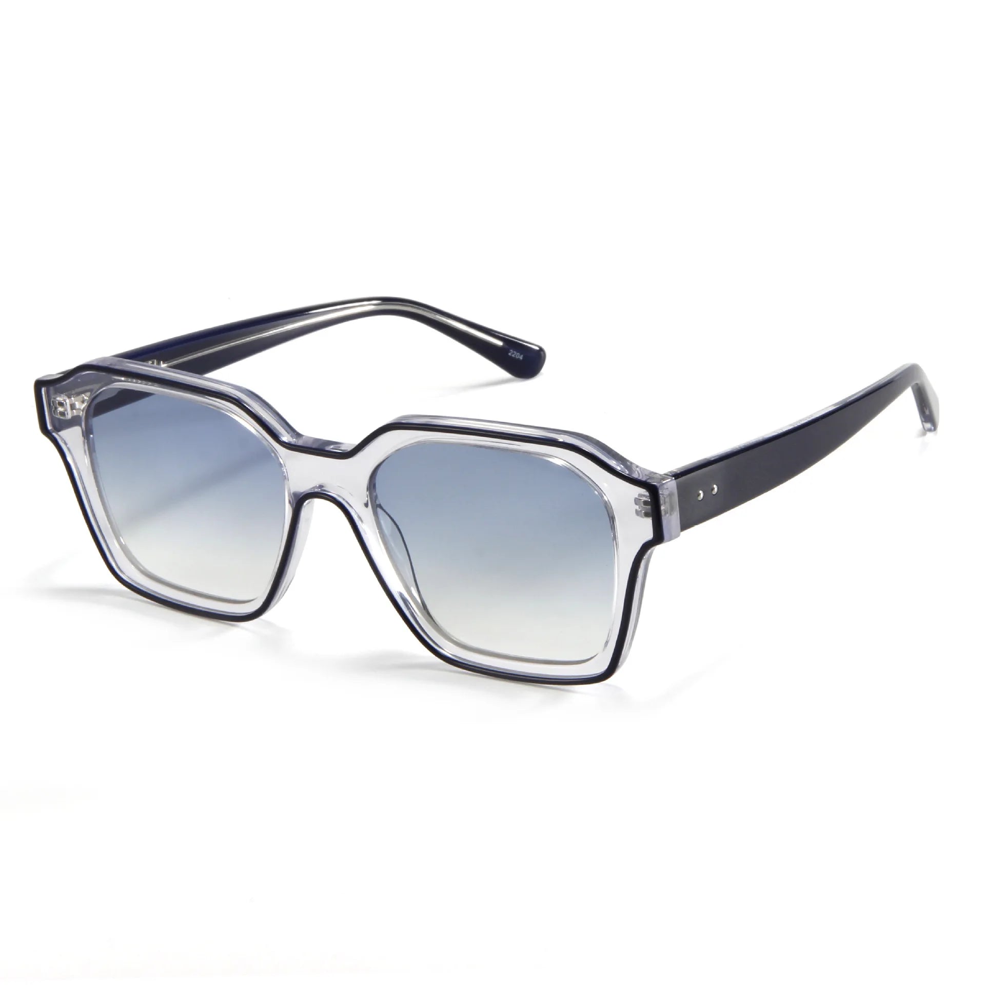 Top Quality Men Fashion Vintage Square Sunglasses Unisex 2026 Personalized Polarized Luxury Acetate Sunglasses