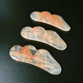 2026 Factory Wholesale Price Natural Stone Scraper Chinese Gua Sha Tools Yellow Quartz Jade Guasha Board Wellness Crystal